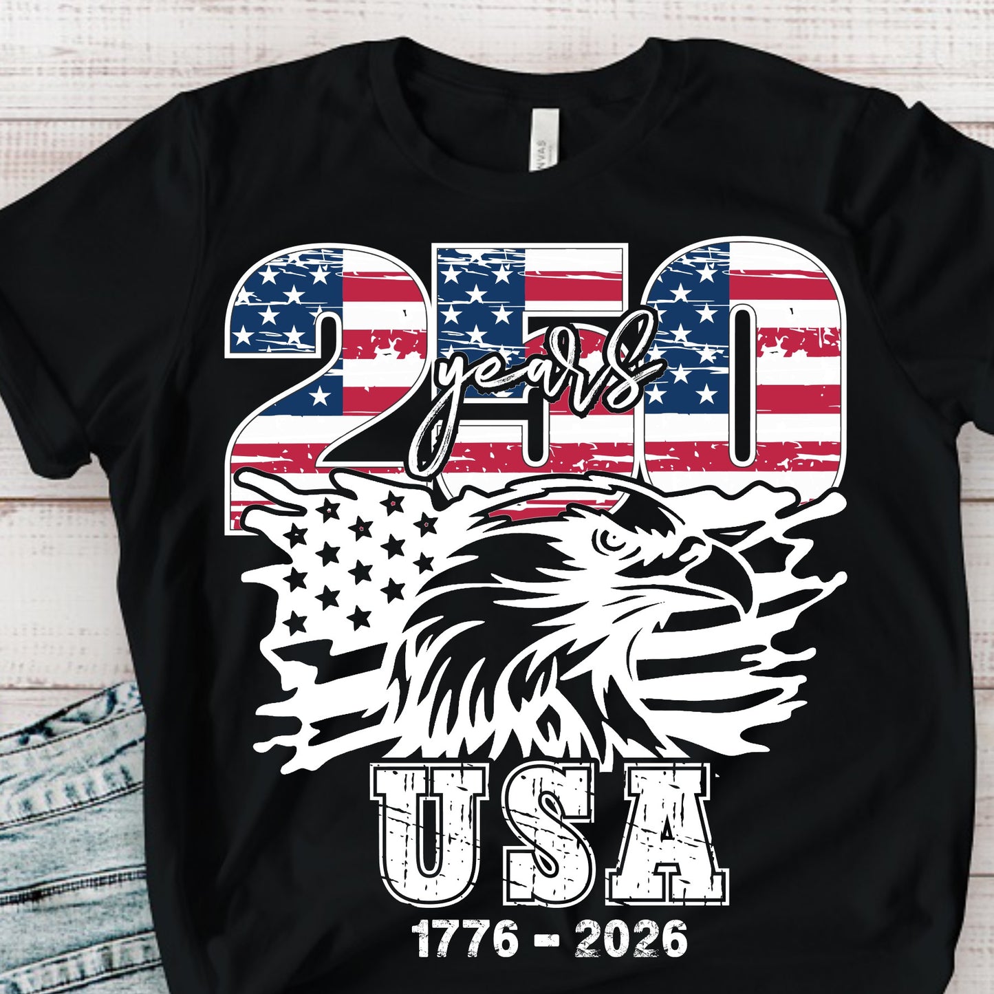 250 Years Eagle and Flag