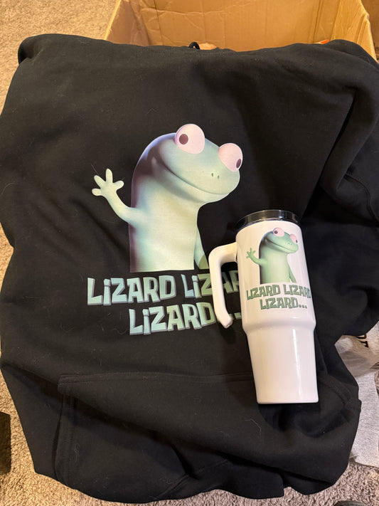 Lizard Hooded Sweatshirt