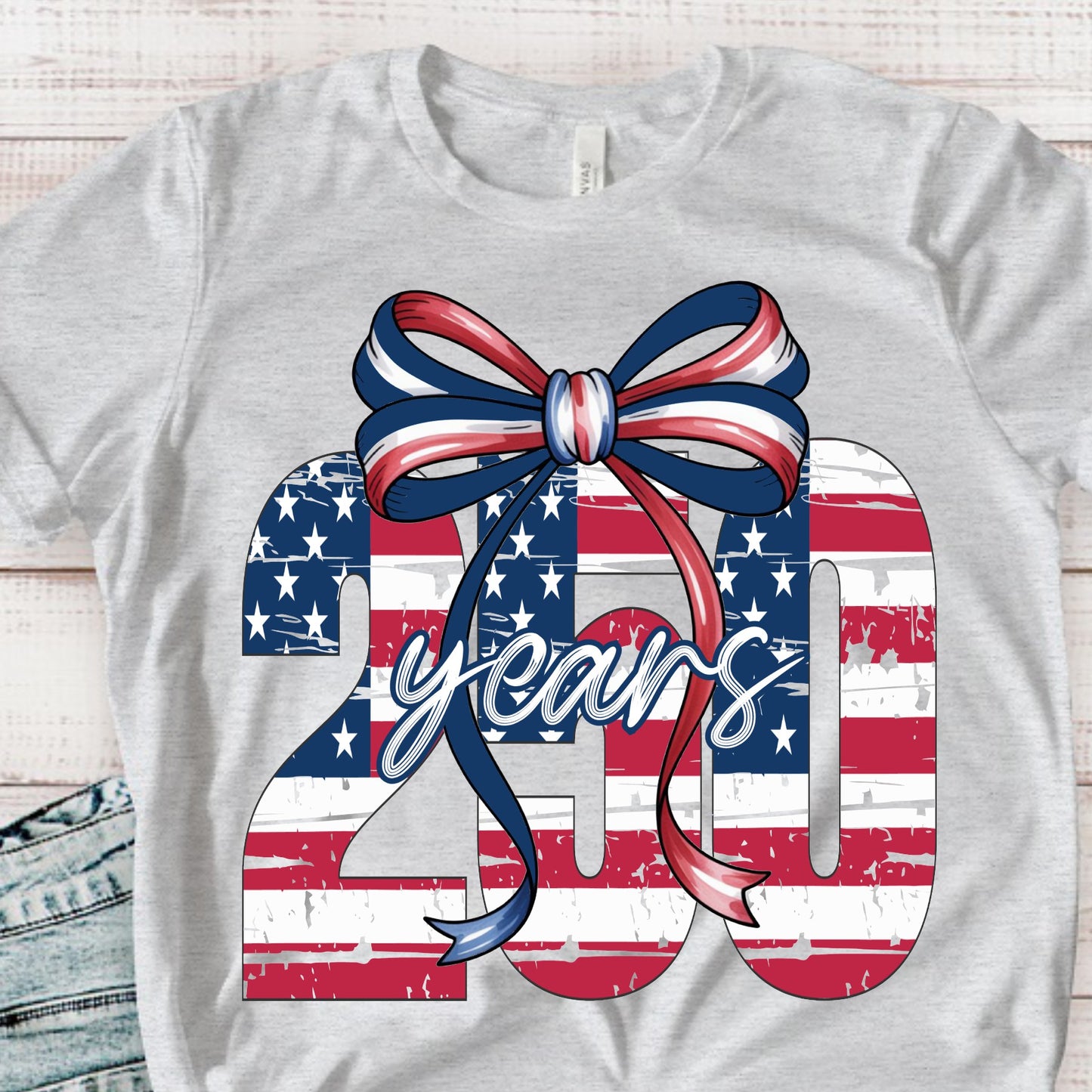 250 Years Red White and Blue