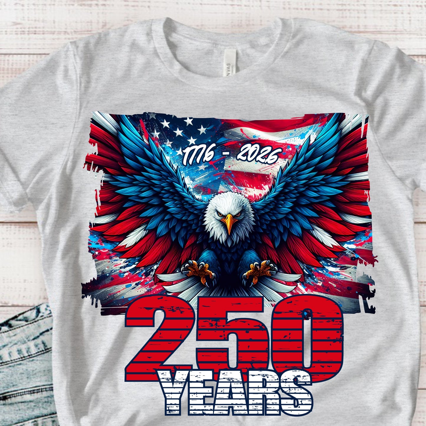 250 Years Watercolor Eagle