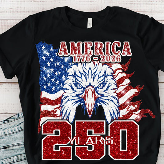 250 Years Glitter Eagle