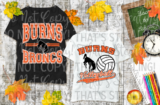 Burns Broncs Hooded Sweatshirt